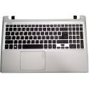 Top Cover com Teclado Português Prata sem Backlight para Acer Aspire V5-551G (60.M41N7.054, 60M41N7054) N