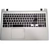 Top Cover com Teclado Português Prata sem Backlight para Acer Aspire V5-551G (60.M41N7.054, 60M41N7054) N