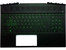 HP GAMING 15-DK Keyboard / Top Cover In Acid Green finish with Backlight (L57593-131) N