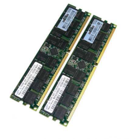 430450-001 Memória HP 2GB (2x 1GB) PC2-5300 DDR2/667 Mhz ECC/REG (R)