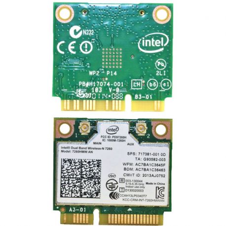 Fujitsu Wlan Module Intel DB 7260HMW w/Bluetooth 38037843 717381-001 CP636966-XX