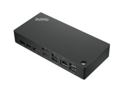 Lenovo Docking station USB-C - HDMI, 2 x DP - GigE - 90 Watt - K14 Gen 1 - ThinkPad E14 Gen 3 - E14 Gen 4 - P15v Gen 3 - X1 Fold 16 Gen 1 - Yoga Slim 7 Pro 14 (40AY0090EU) N