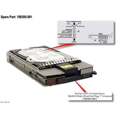 HP HDD 18GB SCSI 15K 3.5" LFF (189395-001, 188122-B22) R
