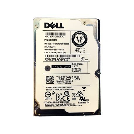 Dell EMC 1.2TB 10K 6Gb/s DP 2.5" SFF HP SAS ENT (0K6GR, 1TCR3, 2C5RH, 2DDG2, 33MT1, 36RH9, 3NT81, 40R7R, 596XW, 67D2X, 6DHKK, 6GR83, 87GNY, 8N2N4, 9VV4F, 9WMXD, G4NVN, HWWCK, HY07P, J64PD, JRPGV, JV4T8, JXKT5, K6XGV, KWJ70, M8T18, NVP2Y, P09JX, PRWYF, ) R