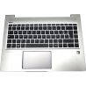 HP ProBook 440 G6, 445 G6, 445R G6 TopCover / Teclado sem Backlight Francês (L38139-051, L44589-051, L65225-051, V181546AK1 FR) N