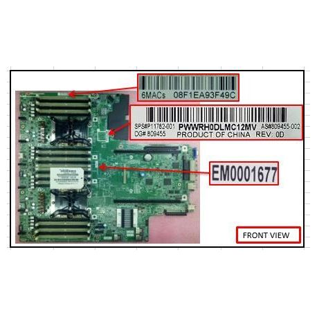 Hpe Proliant Dl380 Gen10 System Board (809455-002, P11782-001) N