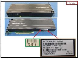 Pca  Nvidia Grid K1 Quad Gpu Module (787819-001, 788358-001, J0G94A) R