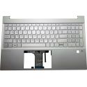 HP PAVILION 15-EG, 15-EH, Teclado/Top Cover Português para modelos em Natural Silver, com Fingerprint Reader, com Backlight (M08910-131, M14596-131) N