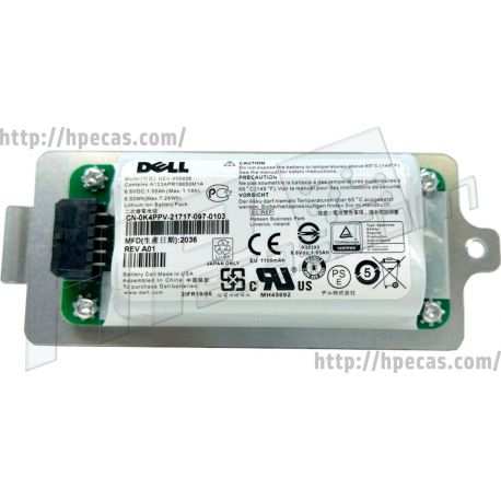 Dell EMC Equallogic Type 15/19 Controller Cache Battery 6.6V 6.93Wh 1050mAh (010DXV, 024P87, 04VKD1, 0CX9PN, 0K4PPV, 0KVY4F, 10DXV, 24P87, 4VKD1, CX9PN, K4PPV, KVY4F, NEX-900926) R