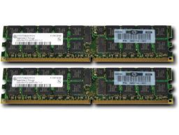 Memórias Certificadas HP 4GB (2x 2GB) 2Rx4 PC2-3200 DDR2-400 ECC/REG CL3 (375004-B21) R