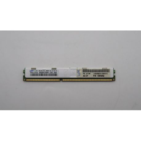Ibm Memory 4gb (1x4gb) Vlp Rdimm Dual Rank(44T1498)