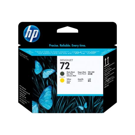 Hp Cabeça de impressão 72 Matte Preto e Amarelo (Black And Yellow) Printhead (C9384A)