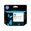 Hp Cabeça de impressão 72 Matte Preto e Amarelo (Black And Yellow) Printhead (C9384A)