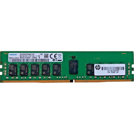 Memória HP  8GB (1x8GB) 1R PC4-2133P-R 8-bit ECC SDP CAS:15-15-15 1.20V 64-bit RDIMM 288-pin STD (790109-001, 752368-581, J9P82AA, J9P82AT)  R