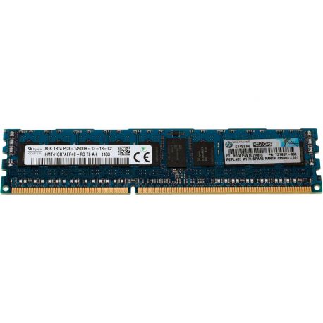 Memória Smart HPE 8GB (1x8GB) 1R PC3-14900-R-13 DDR3-1866 ECC 1.50V CL:13 RDIMM 240 STD (735303-001, 731657-081, 731761-B21, 731761-S21, 731762-B21, 753707-B21, 850167-B21, 863933-B21) FS