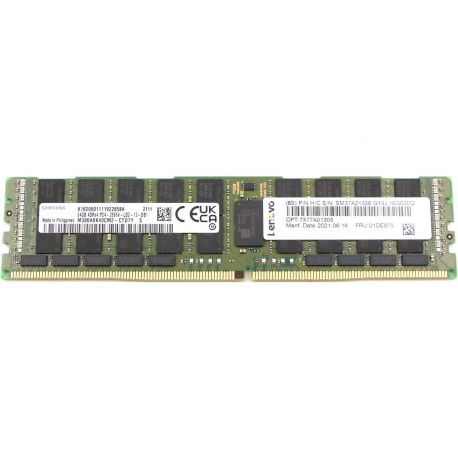 Memória LENOVO  64GB (1x64GB) 4DR PC4-2666V-L 8-bit ECC DDP CAS:22-19-19 1.20V 64-bit LRDIMM 288-pin STD (01AG622, 01DE975, 7X77A01305, FRU01AG622, FRU01DE975, SM37A21326) R