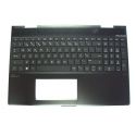 HP ENVY 15-CN Keyboard/Top Cover com Backlight Dark e Privacy, Ash Silver (L20749-131) N