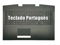 HP Top Cover com teclado Português, Preto, Omen 17-CB  (L57380-131, L61639-131) N