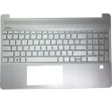 HP Top Cover com teclado Português, Natural Silver, COM Backlight, 15S-EQ, 15S-FQ  Series  (L63579-131) N