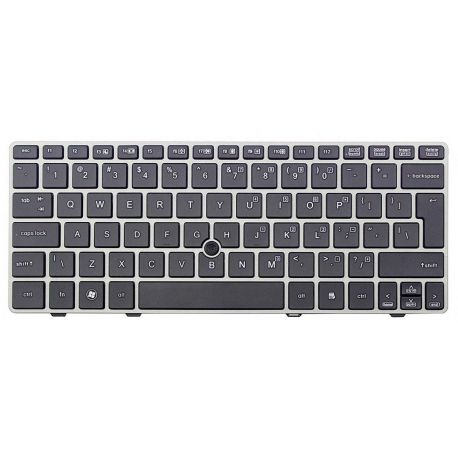 Teclado Português Cinza com Pointing Stick para HP EliteBook 8460P, 8460w, 8470p (635768-131, 635771-131, 642760-131, 642761-131, 683835-131, 686299-131, 700945-131, 702651-131) N