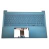 HP Top Cover com Teclado Português, Light Teal, Fingerprint Reader, Backlight, PAVILION 15-EG, 15-EH Series  (M08926-131) N