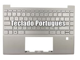 HP Top Cover com teclado Português, Natural Silver, Backlight, Pavillion 13-BE Series (M52830-131, M64474-131) N