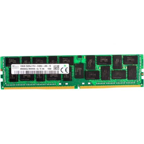 Memória OEM Compatível 128GB (1x128GB) 2S4R PC4-2400U-L 8-bit ECC 3DS CAS:20-18-18 1.20V 64-bit LRDIMM 288-pin STD (HMABAGL7A4R4N-UL, HMABAGL7M4R4N-UL, M386AAK40B40-CUC) N