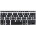 Teclado ES Prata com Pointing-Stick para HP EliteBook 2560p, 2570p (691658-071, 696693-071, 700948-071, 701979-071) N