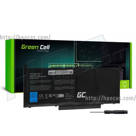 Green Cell Bateria F3YGT para Dell Latitude 7280 7290 7380 7390 7480 7490 * 7.4V - 6200 mAh (DE129V2) N