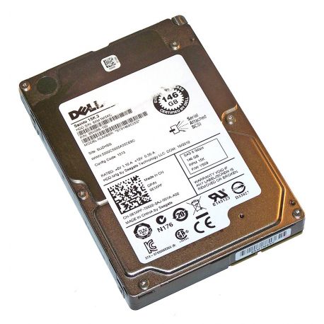 DELL 146GB 6GBs 15K HDC06 SAS 2.5 SFF HS ENT s/Caddy HDD (061XPF / 61XPF / 9SV066-150) R