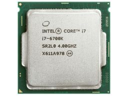 Intel® Core™ i7-6700K Processor 8M Cache, 4.00 GHz up to 4.20 GHz, TDP 91W, FCLGA1151, SkyLake, Quad Core CPU (BX80662I76700K, BXC80662I76700K, CM8066201919901, SR2BR, SR2L0) R