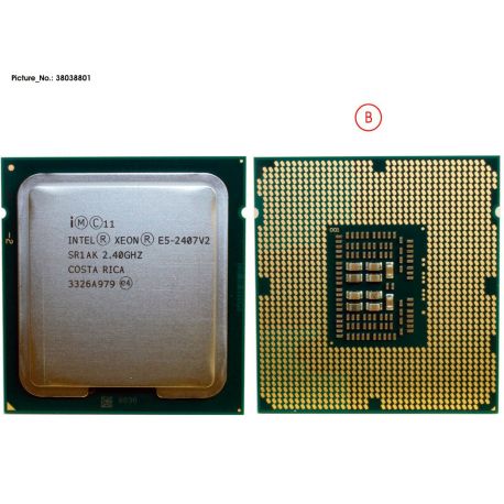 FUJITSU Intel Xeon Processor E5-2407 v2 10M Cache, 2.40 GHz, TDP 80W, FCLGA1356 (E5-2407V2, 38038801, V26808-B9059-V11, S26361-F3828-E240, S26361-F3828-L240, S26361-F3832-E240, S26361-F3832-E241, S26361-F3832-L240, S26361-F3832-L241, S26361-F5290-E240) R