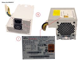 Fujitsu Power Supply 250W 90+ PSU 80-Plus Gold (38045855, 38045937, S26113-E591-V20-01, S26113-E591-V20-1, S26113-E591-V70-01, S26113-E591-V70-1, CP515249-01, D14-250P2A, PCE012) R