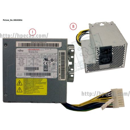 Fujitsu Power Supply 250W 94+ PSU Platinum (38045856, D14-250P1A, S26113-E592-V70-01, S26113-E592-V70-1) N