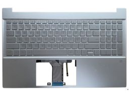 HP Top Cover com teclado Português, Natural Silver, sem Fingerprint Reader, Backlight, Pavilion 15-EG e 15-EH Series (M08912-131, M14598-131)