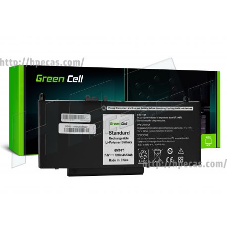 Bateria compatível Green Cell 6MT4T/07V69Y para Dell Latitude E5270 E5470 E5570 *7.6V 7200mAh (DE162)
