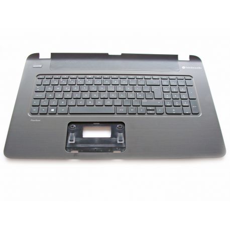 HP Top Cover Textured Island Style com Teclado PT Negro integrado, Sem TouchPad (765806-131 / 769012-131)