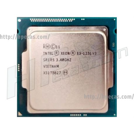 HPE Intel® Xeon® CPU E3-1231 v3 8M Cache, 3.40 GHz, 80W TDP ...