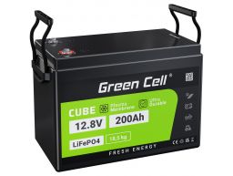 Green Cell Pilhas Recarregaveis LiFePO4 200Ah 12.8V 2560Wh Litowo- (CAV04S) N