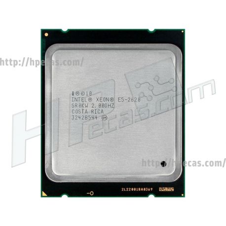 CPU Intel Xeon E5-2620 Processor 15MB Cache, 2.00 GHz, 6-cores, 64-bit, Sandy Bridge, 95W TDP, socket FC-LGA2011, 2020 (SR0KW) R