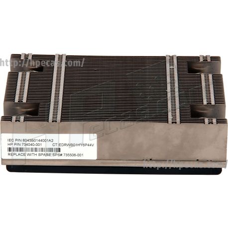 HPE ProLiant DL360p Gen8, Screw down type Heatsink, for Low-End Processors with less than 135W TDP (734040-001, 735506-001) R