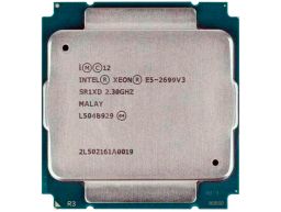 CPU Intel® Xeon® Processor E5-2699 v3 45M Cache, 2.30 GHz, 18-Core, 64-bit, Haswell, 145W TDP, socket FC-LGA2011-3, 2014 (E5-2699V3, SR1XD, CM8064401739300, 00KJ033, 790108-001) R