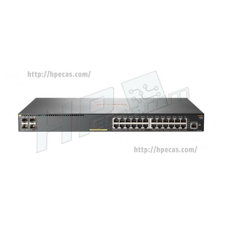 HPE Aruba 2930F 24G PoE+ 4SFP - Switch - L3 - Managed - 24 x 10/100/1000 (PoE+) + 4 x Gigabit SFP (uplink) - rack-mountable - PoE+ (370 W) (JL261A) N
