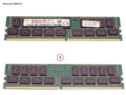Memória FUJITSU Original 16GB (1x16GB) 2Rx4 PC4-2400T-R 8-bit ECC SDP CAS:17-17-17 1.20V 64-bit RDIMM 288-pin STD (38047181, 38047260, S26361-F3934-E512, S26361-F3934-E612, S26361-F3934-L512, S26361-F3934-L612) N