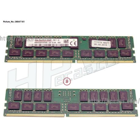 Memória FUJITSU Original 16GB (1x16GB) 2Rx4 PC4-2400T-R 8-bit ECC SDP CAS:17-17-17 1.20V 64-bit RDIMM 288-pin STD (38047181, 38047260, S26361-F3934-E512, S26361-F3934-E612, S26361-F3934-L512, S26361-F3934-L612) R