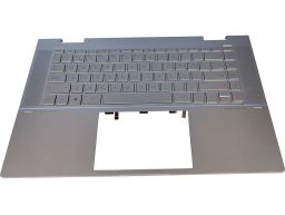 HP Envy x360 15-EW 15-EY Top Cover com teclado Português, Natural Silver, Com Backlight (N09669-131, N12548-131) N