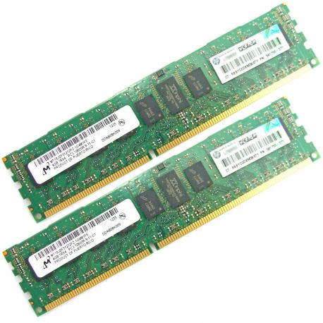 HP 8GB (2X4GB) 1Rx4 PC3-10600 DDR3-1333 Registered CL9 ECC 1.5V STD (AM327AR / AM327A) R