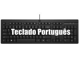 Teclado HP Português USB 125 WD (266C9AA-AB9, M27527-131)