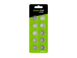 Green Cell Blister 10x Lithium Bateria CR2032 3V 220mAh Button (XCR01) N