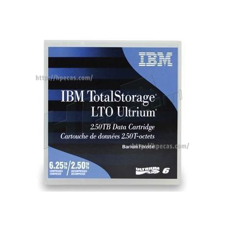  IBM 2.5TB LTO 6 Ultrium Data Backup Tape Cartridge (00V7590) N